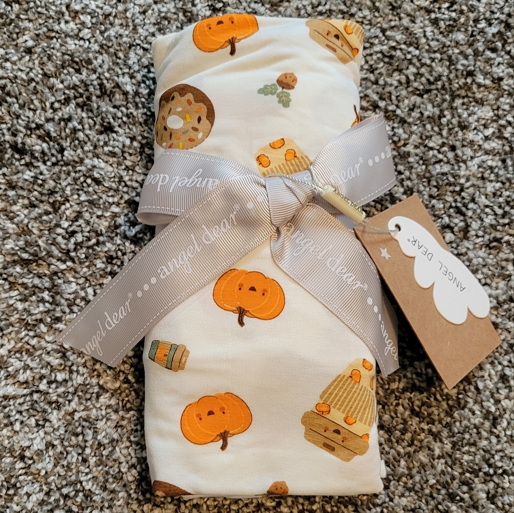 Angel Dear Swaddle Blanket - Pumpkin Spice Latte